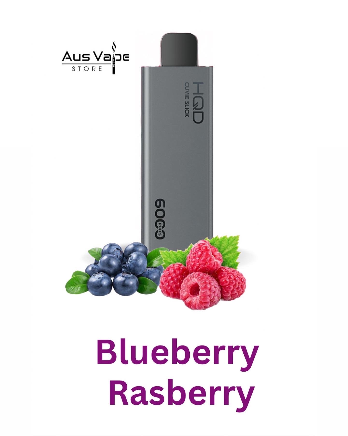 HQD CUVIE SLICK – BLUEBERRY RASPBERRY – 6000 PUFFS
