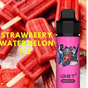 IGET BAR PLUS – STRAWBERRY WATERMELON ICE – 6000 PUFFS