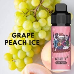 IGET BAR PLUS – GRAPE PEACH ICE – 6000 PUFFS