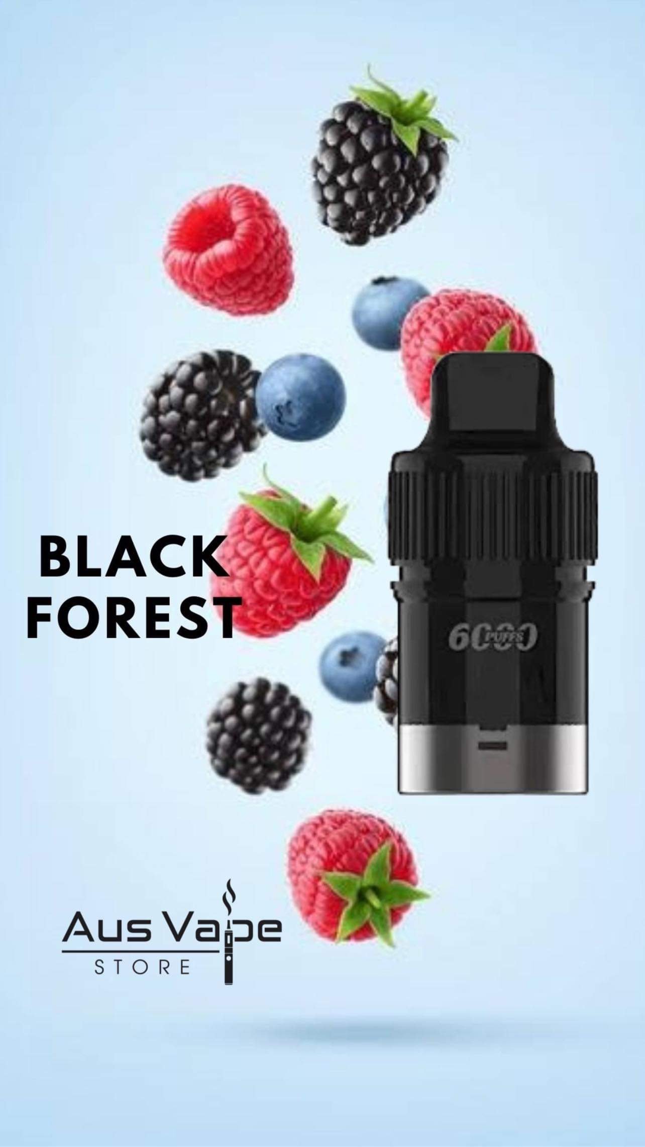 IGET BAR PLUS POD ONLY – BLACK FOREST – 6000 PUFFS