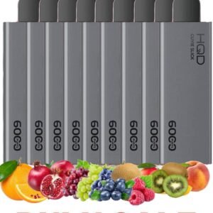 BULK 10 PCS – HQD CUVIE SLICK – 6000 PUFFS CAN MIX FLAVOURS