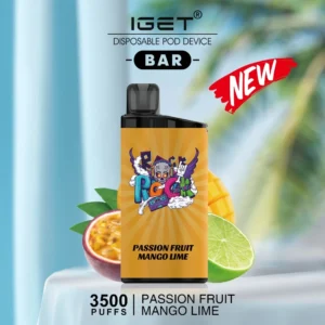 IGET BAR – PASSION FRUIT MANGO LIME – 3500 PUFFS