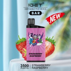 IGET BAR – STRAWBERRY RASPBERRY – 3500 PUFFS