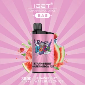 IGET BAR – STRAWBERRY WATERMELON ICE – 3500 PUFFS