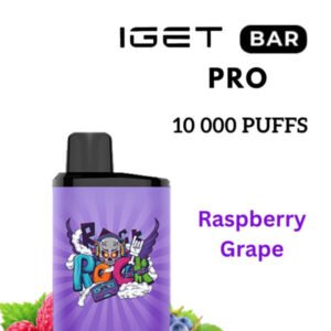 IGET BAR PRO – RASPBERRY GRAPE – 10 000 PUFFS