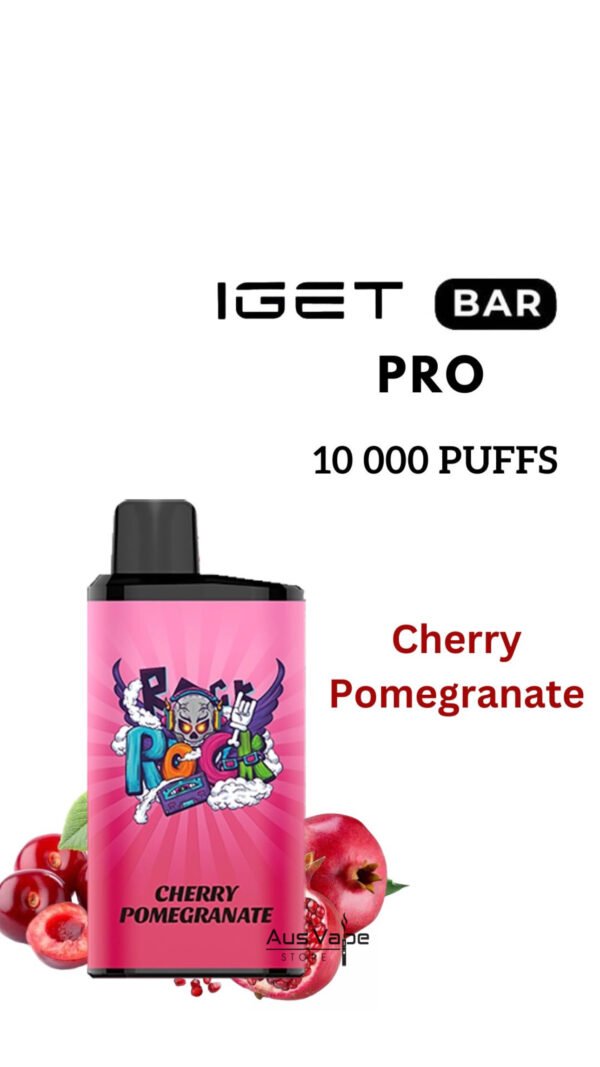 IGET BAR PRO – CHERRY POMEGRANATE – 10 000 PUFFS