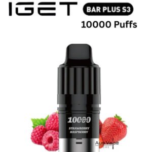 IGET BAR PLUS S3 POD ONLY – STRAWBERRY RASPBERRY – 10.000 PUFFS