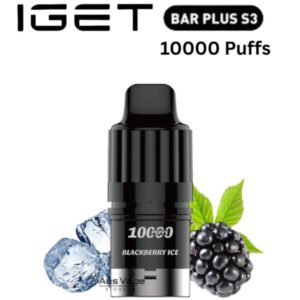 IGET BAR PLUS S3 POD ONLY – BLACKBERRY ICE – 10.000 PUFFS