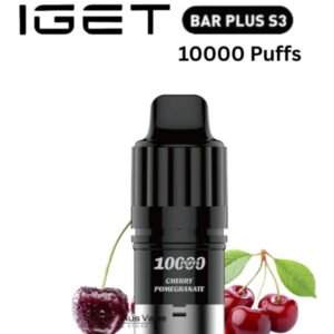 IGET BAR PLUS S3 POD ONLY – CHERRY POMEGRANATE – 10.000 PUFFS