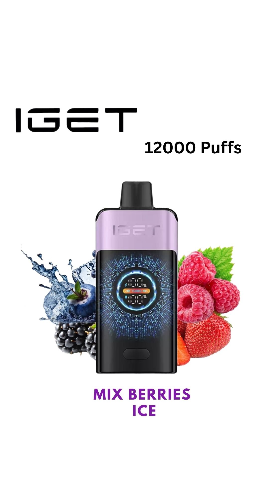 IGET ONE – MIX BERRIES ICE – 12000 PUFFS