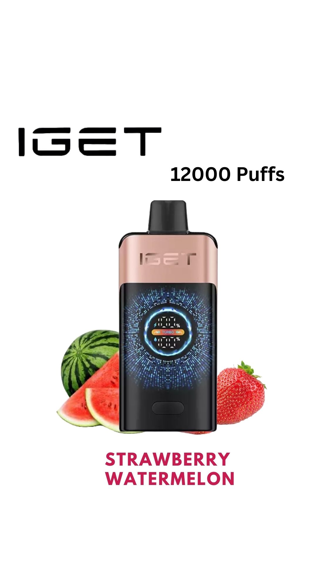 IGET ONE – STRAWBERRY WATERMELON – 12000 PUFFS