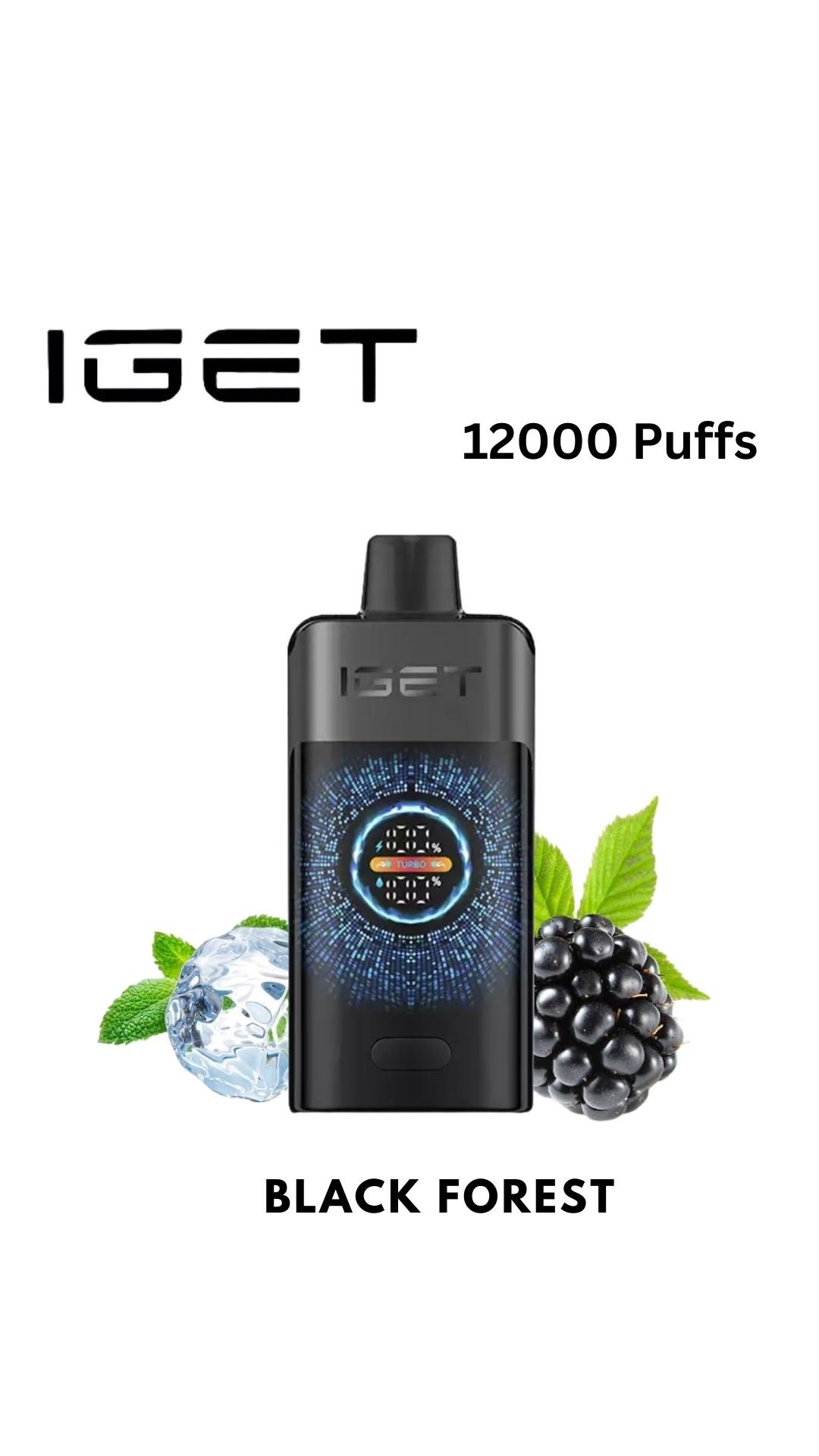 IGET ONE – BLACK FOREST – 12000 PUFFS