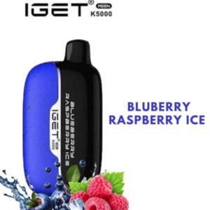 IGET MOON – BLUEBERRY RASPBERRY ICE – K5000 PUFFS