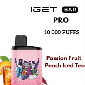 IGET BAR PRO – PASSION FRUIT PEACH ICED TEA – 10 000 PUFFS