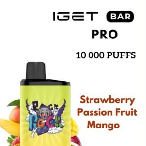 IGET BAR PRO – STRAWBERRY PASSION FRUIT MANGO – 10 000 PUFFS
