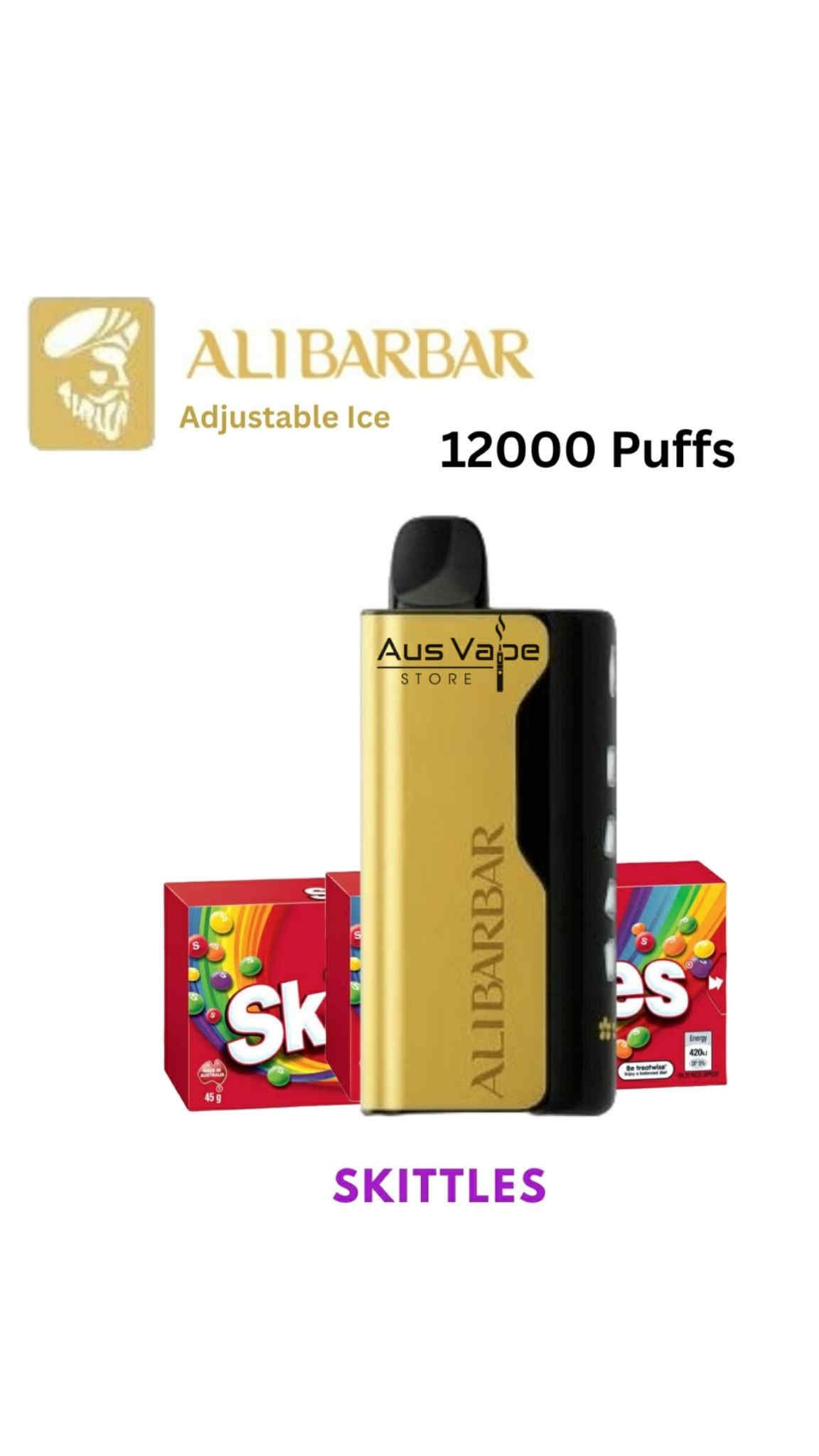 ALIBARBAR ICE ADJUST – SKITTLES – 12000 PUFFS