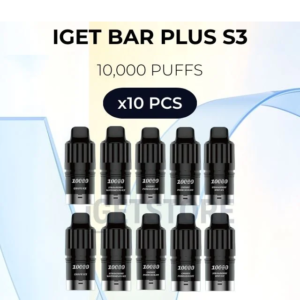 BULK 10 PCS – IGET BAR PLUS S3 POD REFILL 10000 PUFFS – CAN MIX FLAVOURS